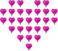 50 Pcs Rose red Heart Shaped Balloon Foil Balloon 5 inch Heart Balloon for Valentinge's day Wedding Decoration (rose red)