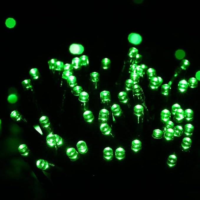 Toodour Solar Christmas Lights, 72ft 200 LED 8 Modes Outdoor Christmas String Lights, Waterproof Solar String Light for Xmas Tree, Fence, Holiday, Party, Balcony, Outdoo Xmas Decorations - Green