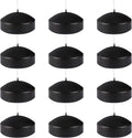 Black 3-Inch Floating Candles - Set of 12 Long-Lasting, Waterproof, Wind-Resistant, Perfect for Halloween Decorations, Outdoor Pools & Parties, Holiday Decorations