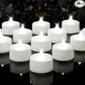 BEICHI Flameless Candles, 24Pack Battery Operated Candle, LED Tea Lights Candles Battery Operated, Flickering Fake Votives for Wedding Halloween Christmas Diwali- Pure White Light