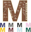 Personalized Wedding Guest Book Sign Custom Letter Name Date Rustic Wedding Guest Book Alternative Unique Guest Book for Wedding Anniversary Decor (Style 1)