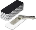 Name Tag/Badge Blanks - 10 Pack - Black 1" X 3", Round Corners, Magnetic Backing