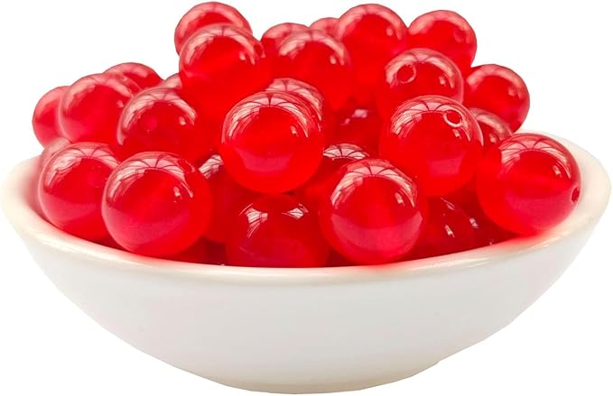 Stone Beads 8mm 100pcs Red Chalcedony Beads Round Loose Gemstones Beads for Bracelet Necklace Jewelry Making (8mm, 60830 Red Chalcedony)