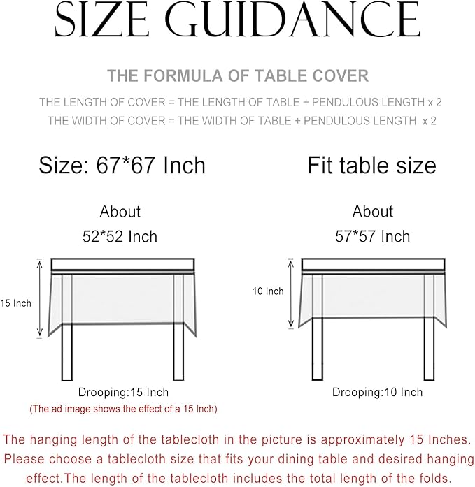 patdrea Designer Vintage French Floral Square Tablecloth,Yellow Brids Green Leaves Pattern Linen Table Cloth,Decor Kitchen Dining Holiday Banquet Christmas,Thanksgiving,Party,67"x67"-Warbler