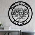 NAZENTI Personalized Metal Sign Wedding Gift For Couple, Wedding Gift, Family Name Sign, Outdoor Name, Anniversary, Home Decor, Front Door