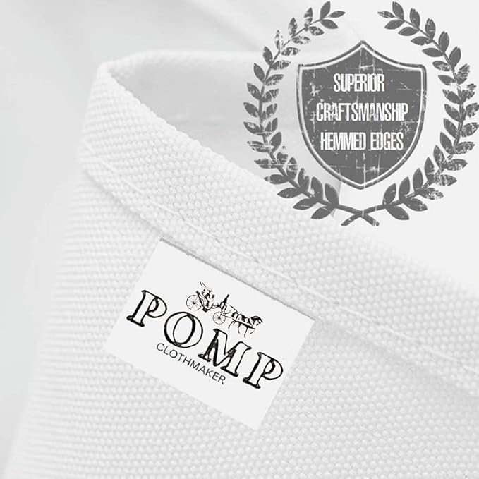 Pomp Black 52" x 52" Poplin Polyester Tablecloth (4 Pack) | Wrinkle + Stain Resistant Easy Care Premium Fabric | Fits Square or Round Table