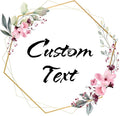 Custom Stickers for Weddings, Birthdays & Businesses - Personalized Labels with Your Logo - Waterproof, Fade and Heat Resistant - Pack of 100-1000 (Wreath K, 2.5 Inch)