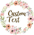 Premium Custom Stickers Labels - Personalized Stickers for Businesses Logo and Name. Birthday Pets and Label Product Boxes Wedding Favors Waterproof Labels (wreath 10, 3.5 inch)