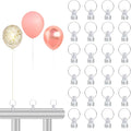 24PCS Balloon Weights Metallic Table Centerpiece Holders For Helium Balloon Accessories Small White Pendant For Birthday Wedding Chrismas Party (Round)