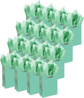 Gcardist Lake Green Gift Bags with Tissue Paper for Wedding, Birthday, Party Supplies-7.9"x4.3"x9.6" Medium Size Cardboard Gift Bags（16pcs Bags +32pcs Tissue Paper ）