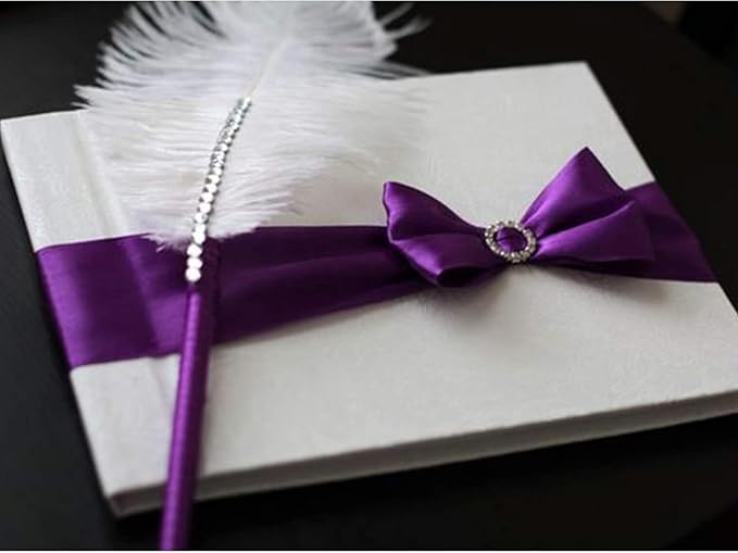 1 Inch Regal Purple Satin Ribbon 50 Yards Solid Fabric Ribbons for Gift Wrapping, Crafts, Floral Arrangements, Wedding, Party, Holiday Decor