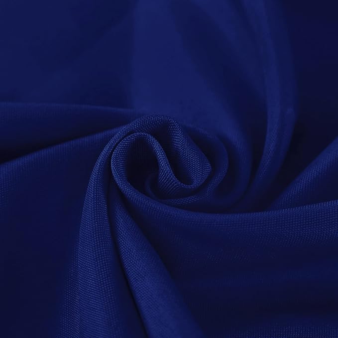 Fokitut 2 Pack Waterproof Rectangle Tablecloth, 60x102 Inch, Stain Resistant and Wrinkle Polyester Table Cloth, Fabric Table Cover for Kitchen Dining, Wedding, Party, Holiday Dinner-Royal Blue