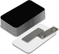 Name Tag/Badge Blanks - 10 Pack - Black 1-1/2" X 3", Round Corners, Magnetic Backing