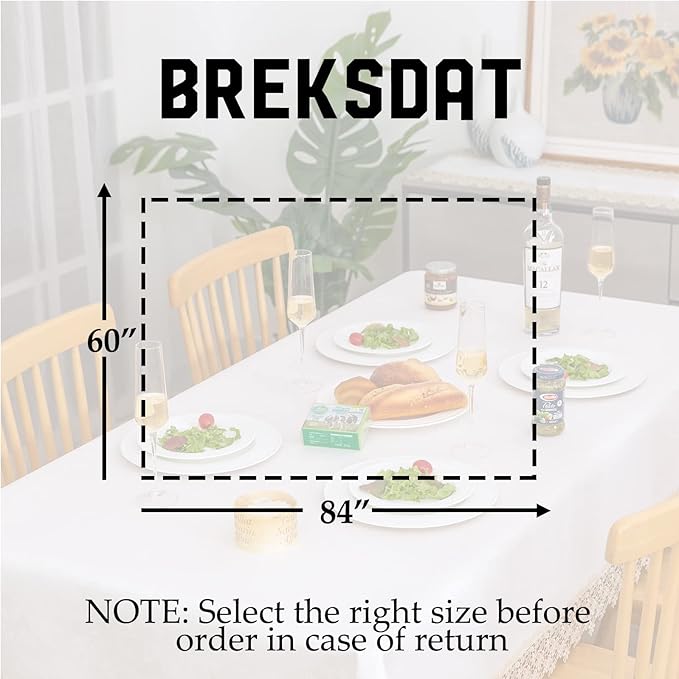 Beige lace Premium Rectangle Farmhouse Tablecloth Waterproof OilProof SpillProof AntiShrink Soft Wrinkle Resistant Decorative Fabric Table Cover Kitchen Dinning Party Wedding Banquet