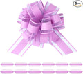 6Pcs 6inch Pull Bow Gift Wrapping,Pull Bow For Gift Basket, Gift Bag Box Wrapping Decor, Valentines Day, Birthday, Anniversary, Wedding, Flower Packaging (Purple)