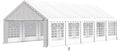 PHI VILLA 32'x16' Outdoor Heavy Duty Party Tent Large Commercial Canopy Wedding Event Shelter Carport with Removable Sidewalls & 4 Storage Bags for Patio Outdoor Garden Events, White