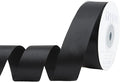 Black Satin Ribbon 1 inch X Continuous 25 Yards, Single Face Polyester Ribbon Perfect for Gift Wrapping, Flower Bouquet, Wedding Decor, Crafts, Bow Making, Sewing and More