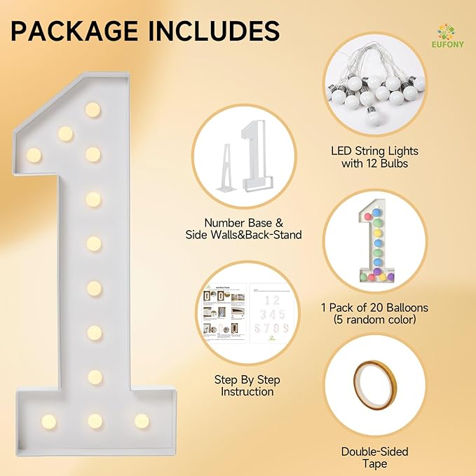 4FT Marquee Numbers, Large Light Up Numbers 9 for 9th 19th 90th Birthday Party Decorations, Giant Light Up Number for Anniversary Decor, 4 Feet Mosaic Number 9 with LED Lights DIY Kit