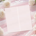 60 Pack Pre-Folded Vellum Jackets for 6x6 Invitations, Translucent Vellum Paper 6x6 Jackets, 100GSM Wedding Invitations Wraps, Envelope Liners for Birthdays, Baby Showers
