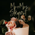 Wedding Cake Toppers, Wedding Cake Toppers Bride and Groom, Custom Cake Topper, Customize Your Own Anniversary Mr and Mrs Cake Topper (Design 3)