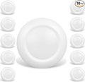 10 Packs 4 Inch LED Low Profile Recessed & Surface Mount Disk Light, Round, 10W, 600 Lumens, 4000K Cool White, CRI80, DOB Design, Dimmable, ETL Listed, White