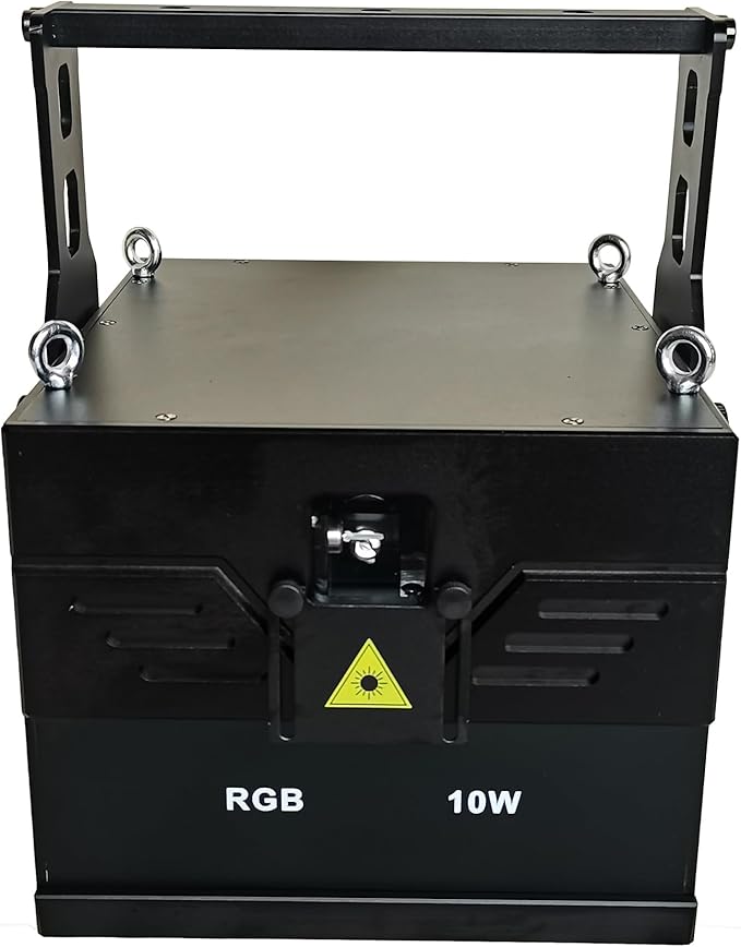 JUNMAN 10W RGB Full Color Animation Stage Light DJ Disco Beam Stage Lights for Party Wedding Event Lighting Show