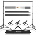 Yesker 8.5X10ft Background Stand Backdrop Support System Kit Photo Video Studio Adjustable Backdrop Stand for Photoshoot Photography Parties Wedding with Carrying Bag