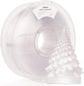 AMOLEN Rapid PETG Transparent 3D Printer Filament 1.75mm +/-0.02mm,Transcucent petg500mm/s High Speed Strong Toughness Clear White Color 1KG/2.2lb