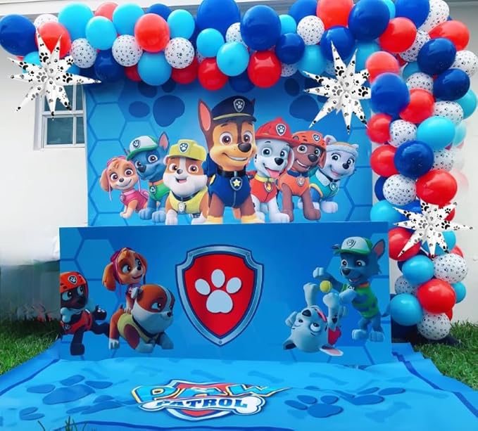3pcs 26inch 3D paw Explosion Star foil balloon, dog paw theme Foil Cone star burst Balloons for dog Birthday Wedding New Year Party Event