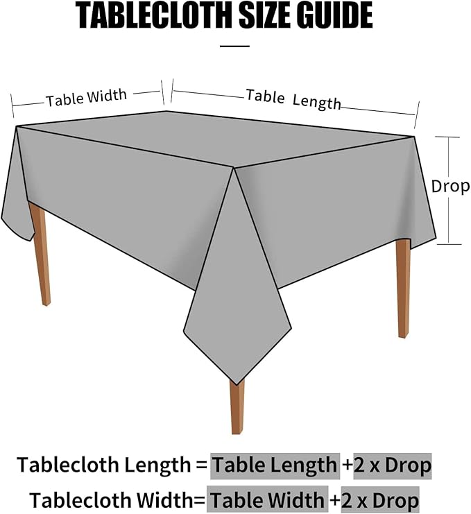 Smiry Rectangle Table Cloth, Waterproof Heavy Duty Vinyl Tablecloths, Wipeable Washable Table Cover for Kitchen and Dining Room (Navy Blue, 60" X 120")