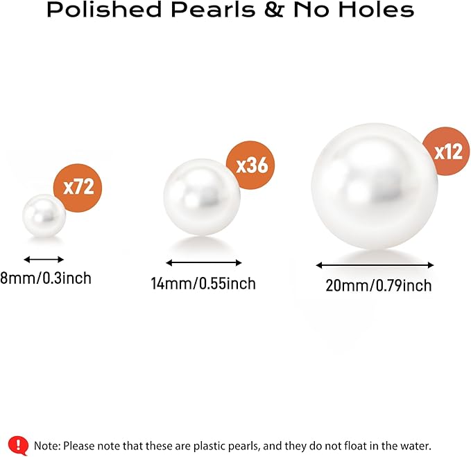 120 PCS 8/14/20mm No Hole Polish Pearl Beads for Centerpiece, Dark Purple Beads Decorative Vase Fillers, Plastics Pearls for Vases, Table Scatters, Wedding Party Decor