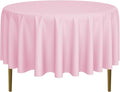 Lann's Linens - 10 Premium 90" Round Tablecloths for Wedding/Banquet/Restaurant - Polyester Fabric Table Cloths - Pink