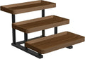 Serving Tray for Party, 3 Tier Cupcake Stand 15.7" Wooden Tiered Tray Stand Large Serving Platter for Serving Food Dessert Table Display Set Reusable Trays for Candy, Veggie, Fruit, Snack