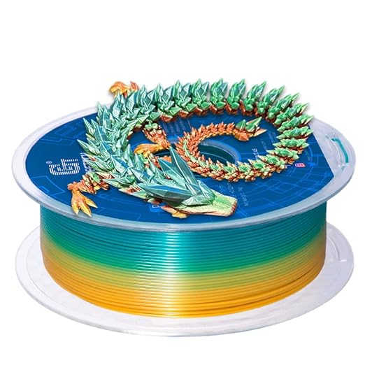 Geeetech Rainbow PLA Filament 1.75mm, 3D Printer Multicolor Filament, Color Changing Filament 1kg (2.2lbs) 1 Spool, Dimensional Accuracy +/- 0.02 mm