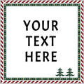 100-1000pcs Custom Stickers Merry Christmas Stickers Personalized Labels Adhesive Xmas Decorative Envelope Seals Stickers for Cards Gift Boxes(VSquare-5)