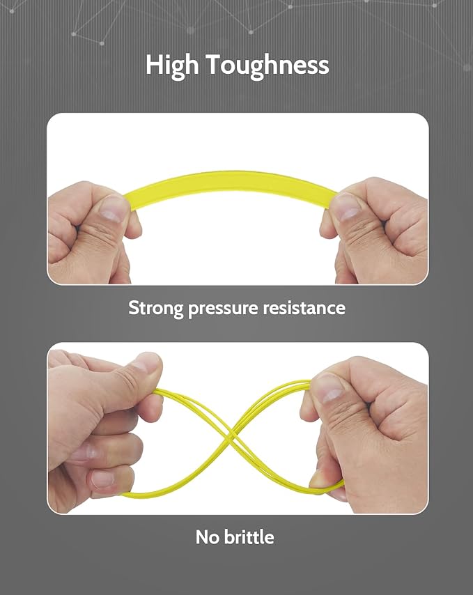 DURAMIC 3D PLA+ Filament 1.75mm 1Kg Light Yellow, PLA Plus Filament 1Kg Spool(2.2lbs) Tougher and Stronger, Dimensional Accuracy Probability +/- 0.02mm