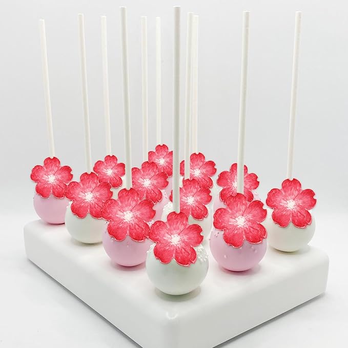 Peach Blossom Shape Molds 4 Pcs, Plant Flowers Leaf Fondant Silicone Molds for Cake Decoration Candy Sugar Cupcake Topper Cake Pop Popsicle Polymer Clay Crafts