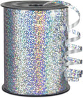 KMER LIFE Premium Silver Shiny Curling Shiny Ribbon, 1/5" Wide x 500 Yards Christmas Curling Ribbons for Gift Wrapping, Party Decoration, Balloon String, Ribbons for Florist Flower (1 Roll)