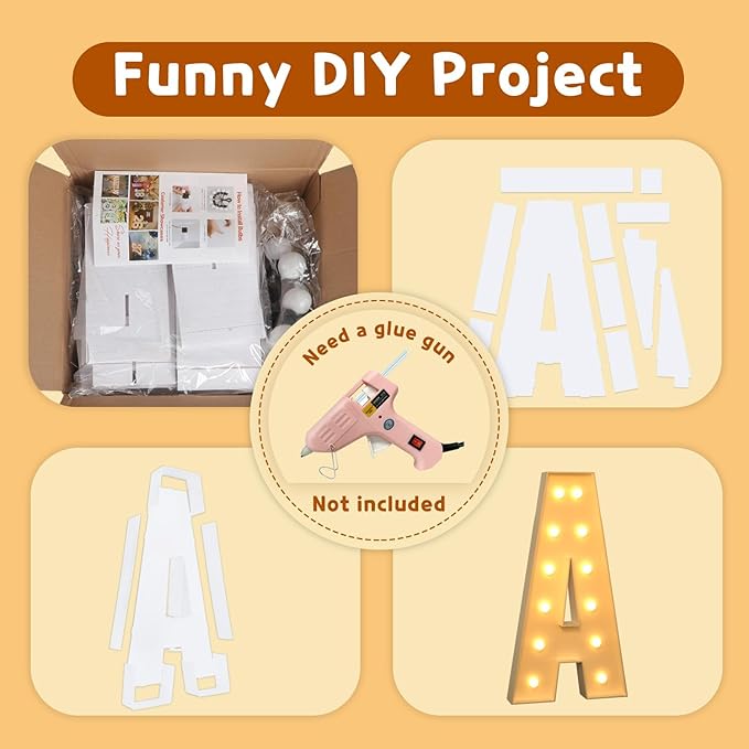 imprsv Marquee Light Up Letters, 4FT Mosaic Letters with Light for Baby Shower Graduation Party Decor, Large Z for Engagement Wedding Party Decorations (Need to Assemble)
