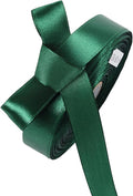 5/8" x 50 Yards Forest Green Satin Ribbon Single Faced Fabric Ribbons for Gift Wrapping, Crafting, Bows Making, Sewing, Wedding, Home Decor