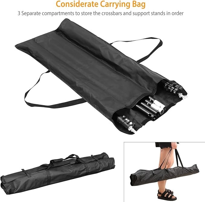 10ft Adjustable Backdrop Stand Kit, Heavy-Duty Photography Background Support System with Clamps & Carry Bag, Photo Video Studio Backdrop Stand for Parties, Weddings, Green Screen & Banner Display