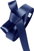 5/8 Inch Navy Blue Satin Ribbon 50 Yards Solid Fabric Ribbons for Gift Wrapping, Crafts and DIY Projects, Bows Making, Wedding, Party, Holiday Decor