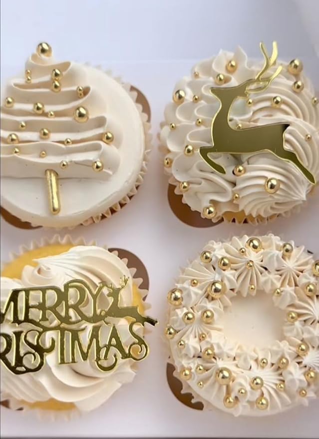 Gold Pearl Sugar Sprinkles 3.53 oz, 7mm Candy Pearls Ideal for Baking, Cake and Cupcake Toppers, Cookie Decoration, Ice Cream Topping, Wedding Shower Valentines Halloween Christmas