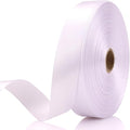 White 7/8 Inch 60 Yards Satin Craft Ribbon - Single Face Polyester Ribbon for Handmade Roses, Gift Wrapping, Timeless Flower, Bouquets, Wedding and Party Decoration