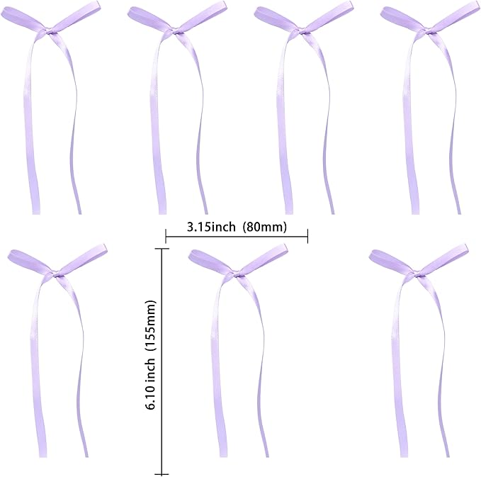 Ephlyn 30Pcs Bow Cupcake Toppers Valentine's Bowknot Ribbons Coquette Bow High Footed Cup Balloon Wall Party Decorations Cake Dessert Picks Birthday Wedding Party Supplies Purple