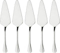 Pie Server Stainless Steel, HOFTEN Cake Pie Pastry Server Set of 5, Professional Dessert Server For Cake Cheese Pie Pizza and more, Serrated Cake Knife （8.93inch Length)
