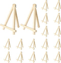 Kinlink 9 Inch Tall Wood Easels for Display Set of 18, Display Easel Tabletop, Painting Easel Stand for Artist Students