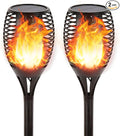 Solar Tiki Torch 43" (Super Large Size) with Flickering Flame, 99 LED Outdoor Waterproof Solar Powered Lights for Holiday Decorations Outside Garden Yard Pathway Decor