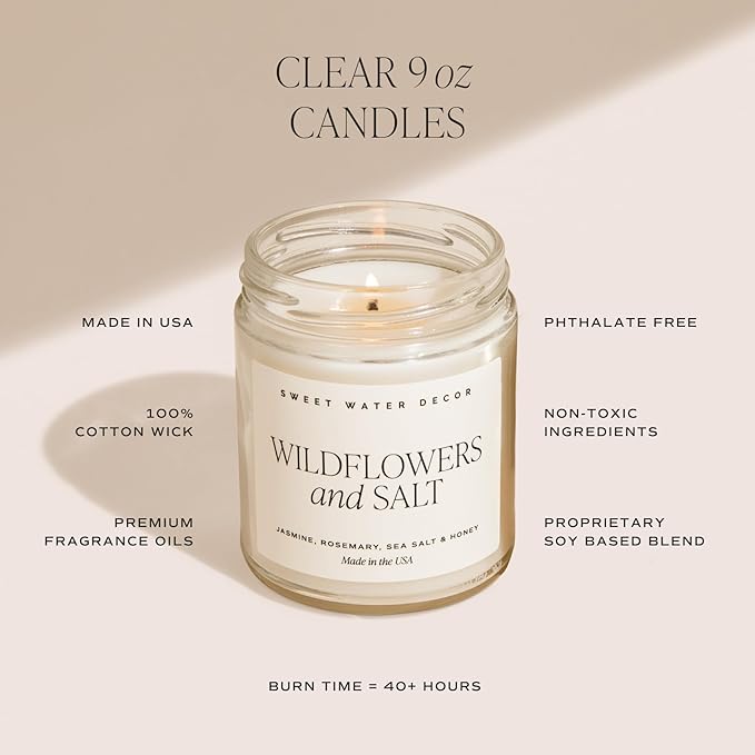 Sweet Water Decor Hello Pumpkin Candle - Fall Soy Candles with Pumpkin, Warm Spices, Vanilla and Buttery Pie Crust - Pumpkin Candles for Home with 40 Hours Burn Time - 9Oz Gold Lid Clear Jar Candle