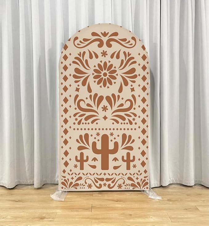 Mexico Theme Arch Stand Covers Fiesta Wedding Party Elastic Fabric Background Birthday Baptismx Baby Shower Decor Props (90x150cm(W35''H60''),G-3741)